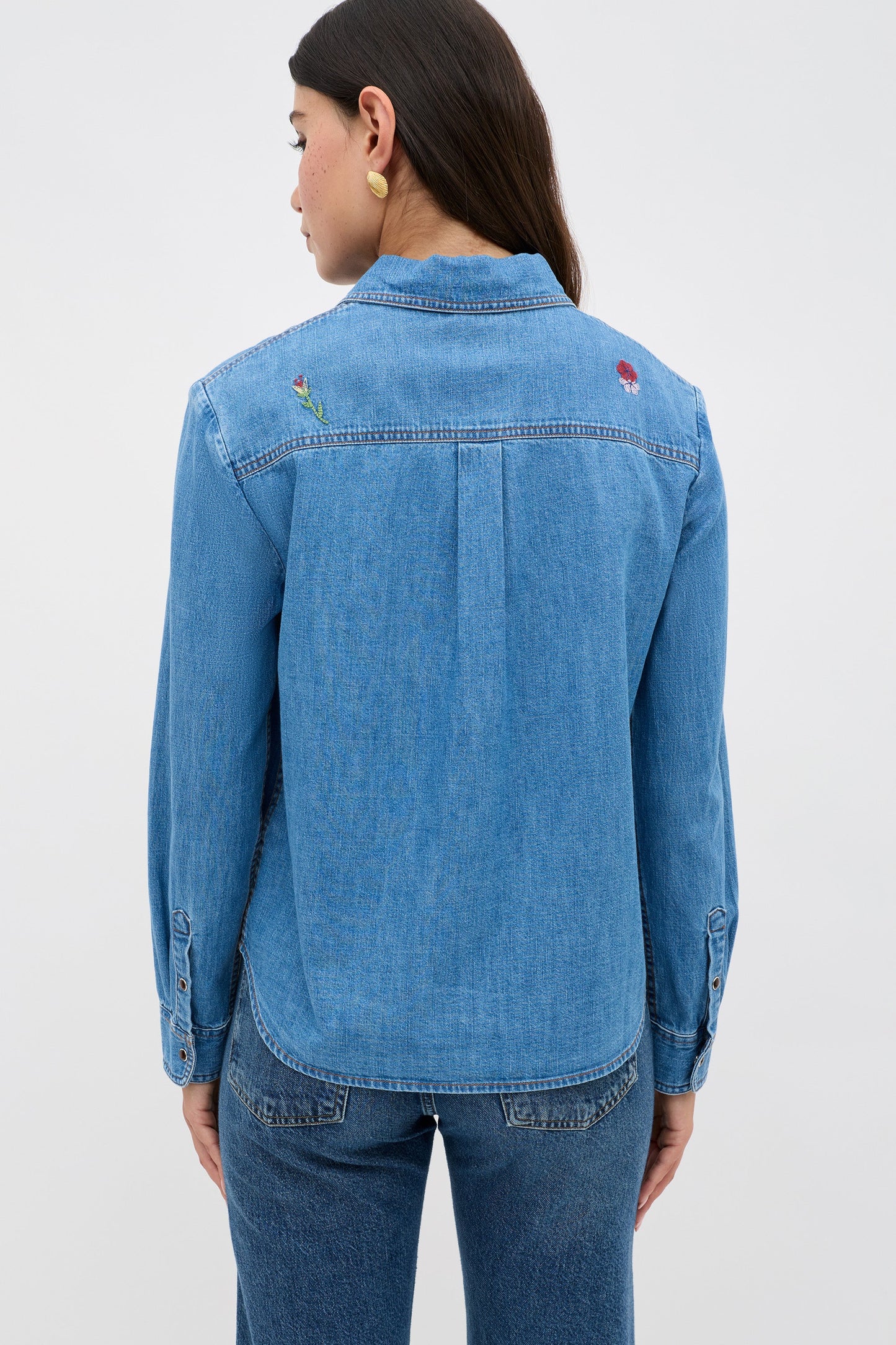 Edaline Cotton Chambray Shirt