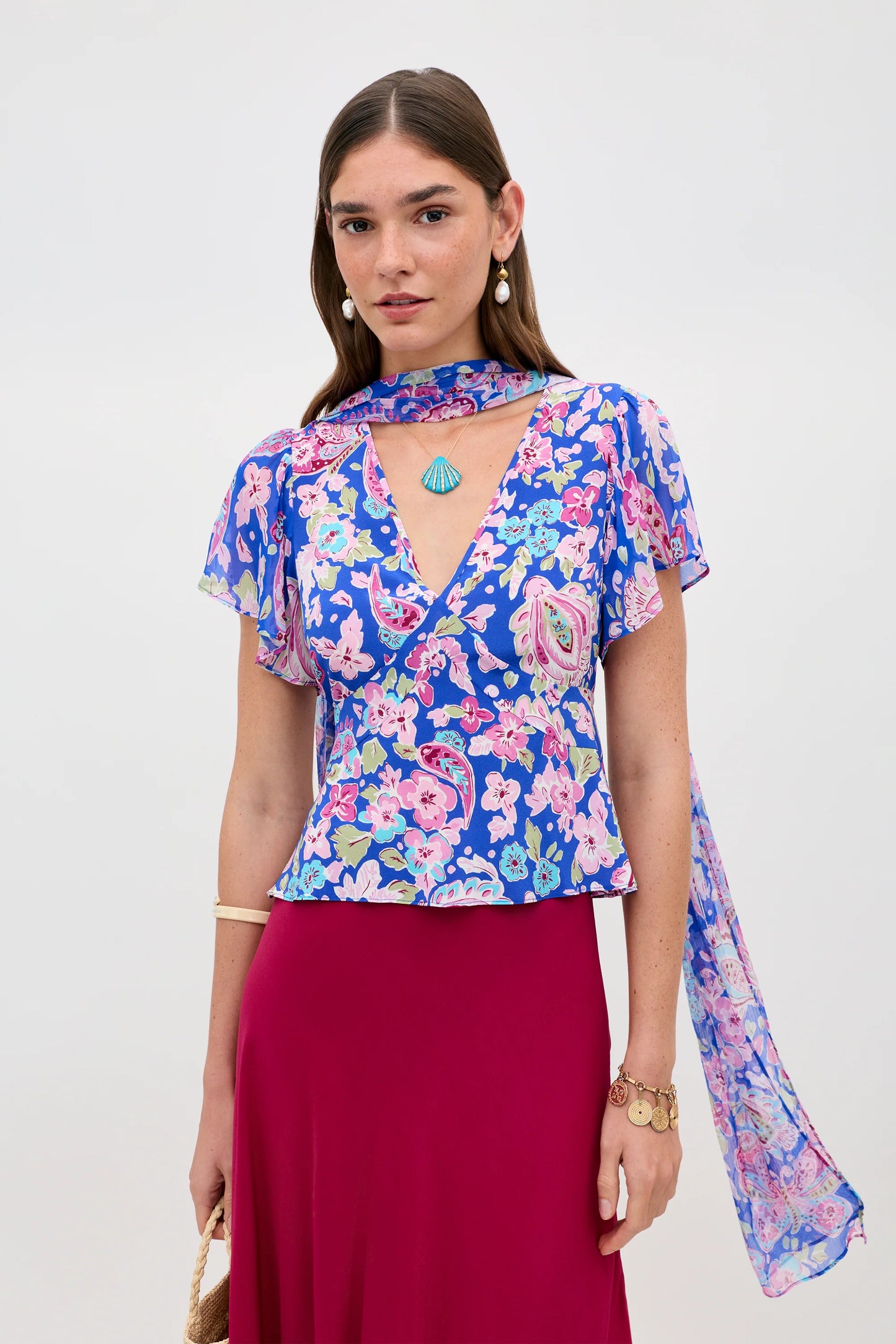 Lania Silk Top