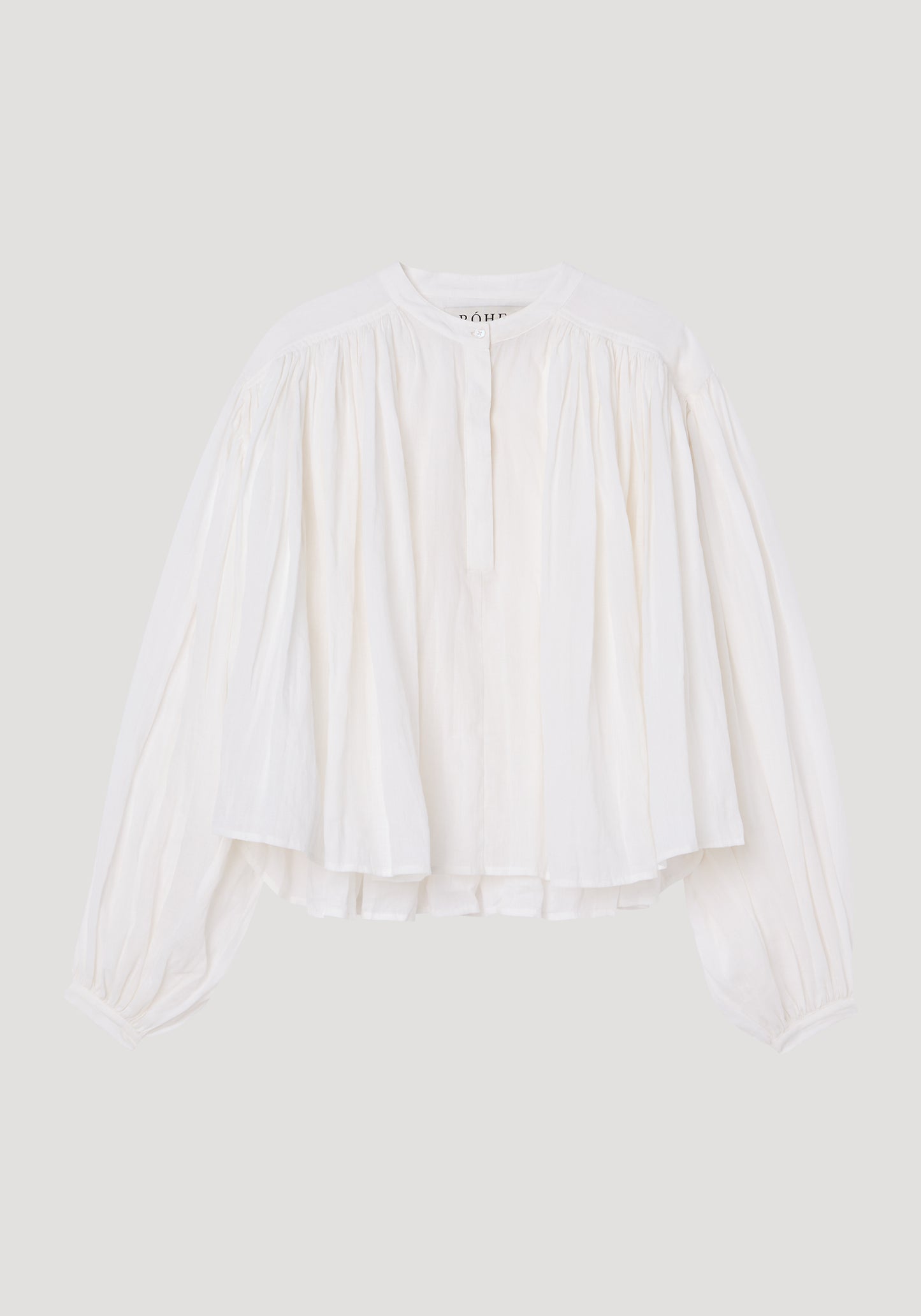 Pleated Ramie Top