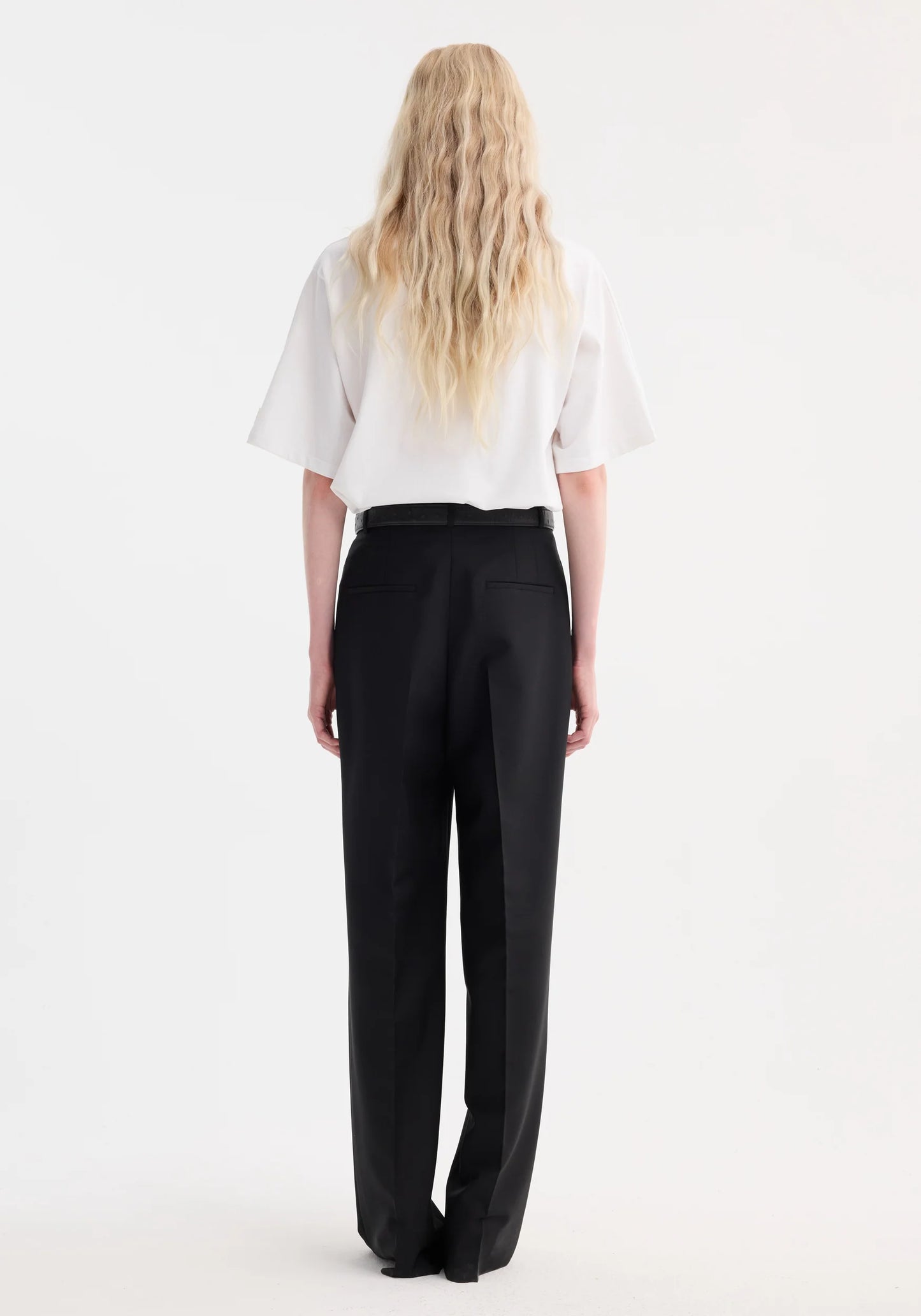Mid-Waisted Tailored Trousers