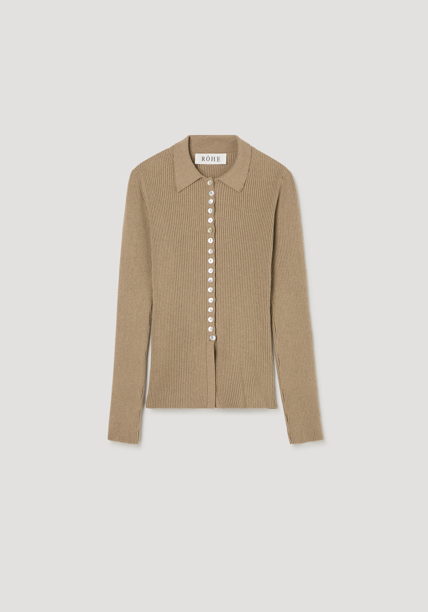 Elongated Rib Cardigan