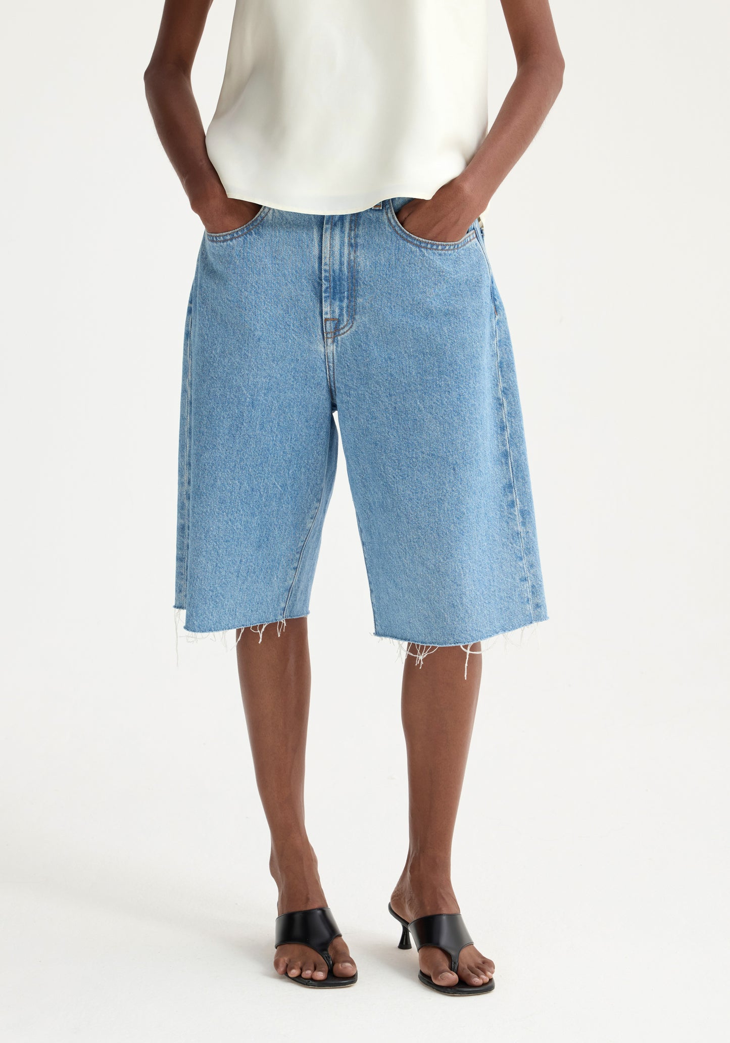Baggy Fit Denim Shorts