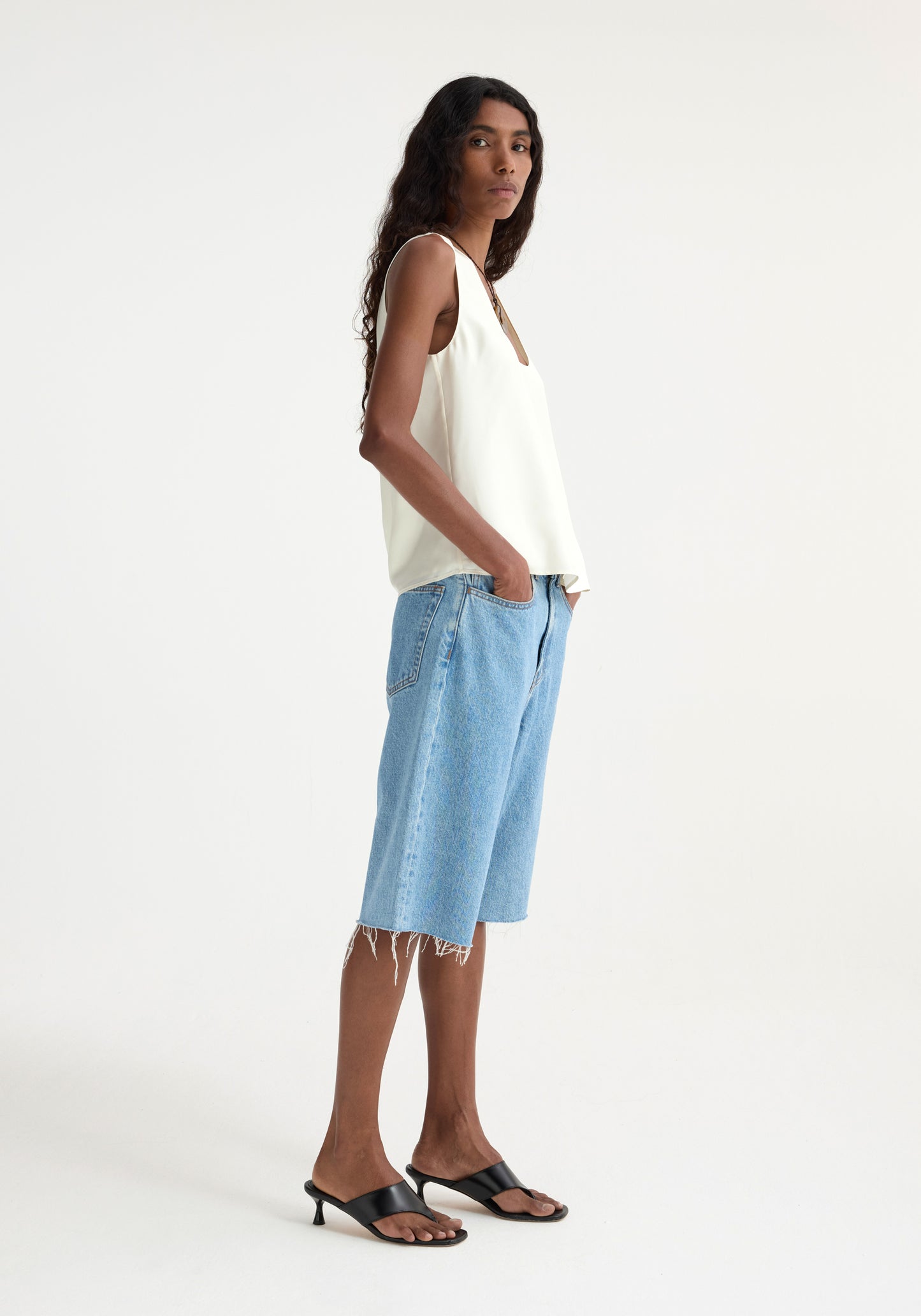 Baggy Fit Denim Shorts