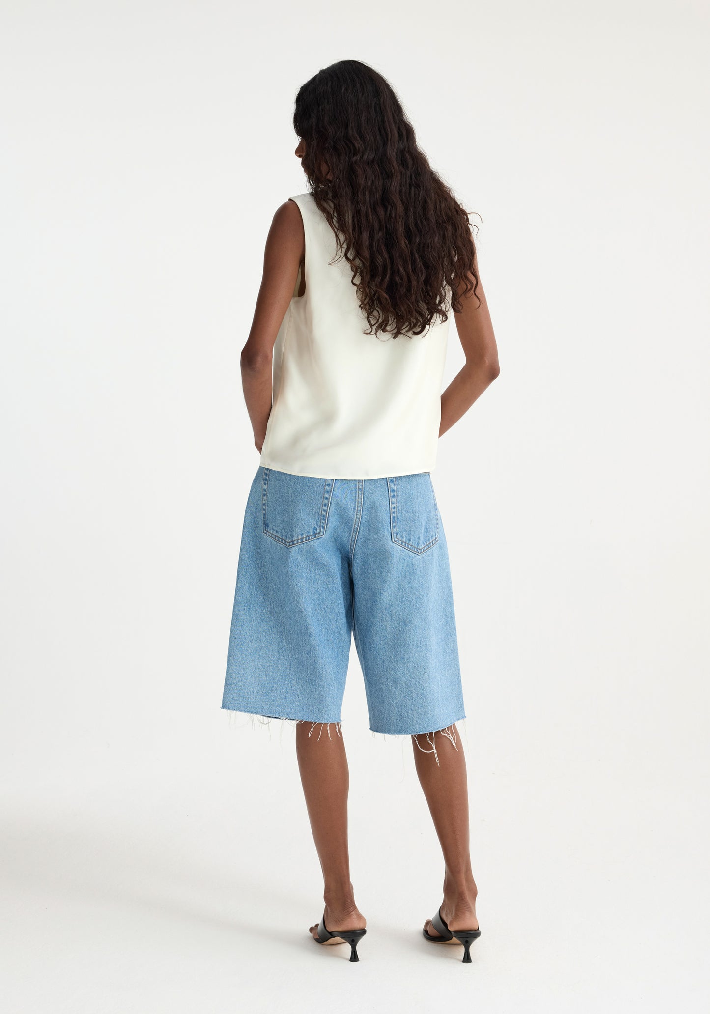 Baggy Fit Denim Shorts