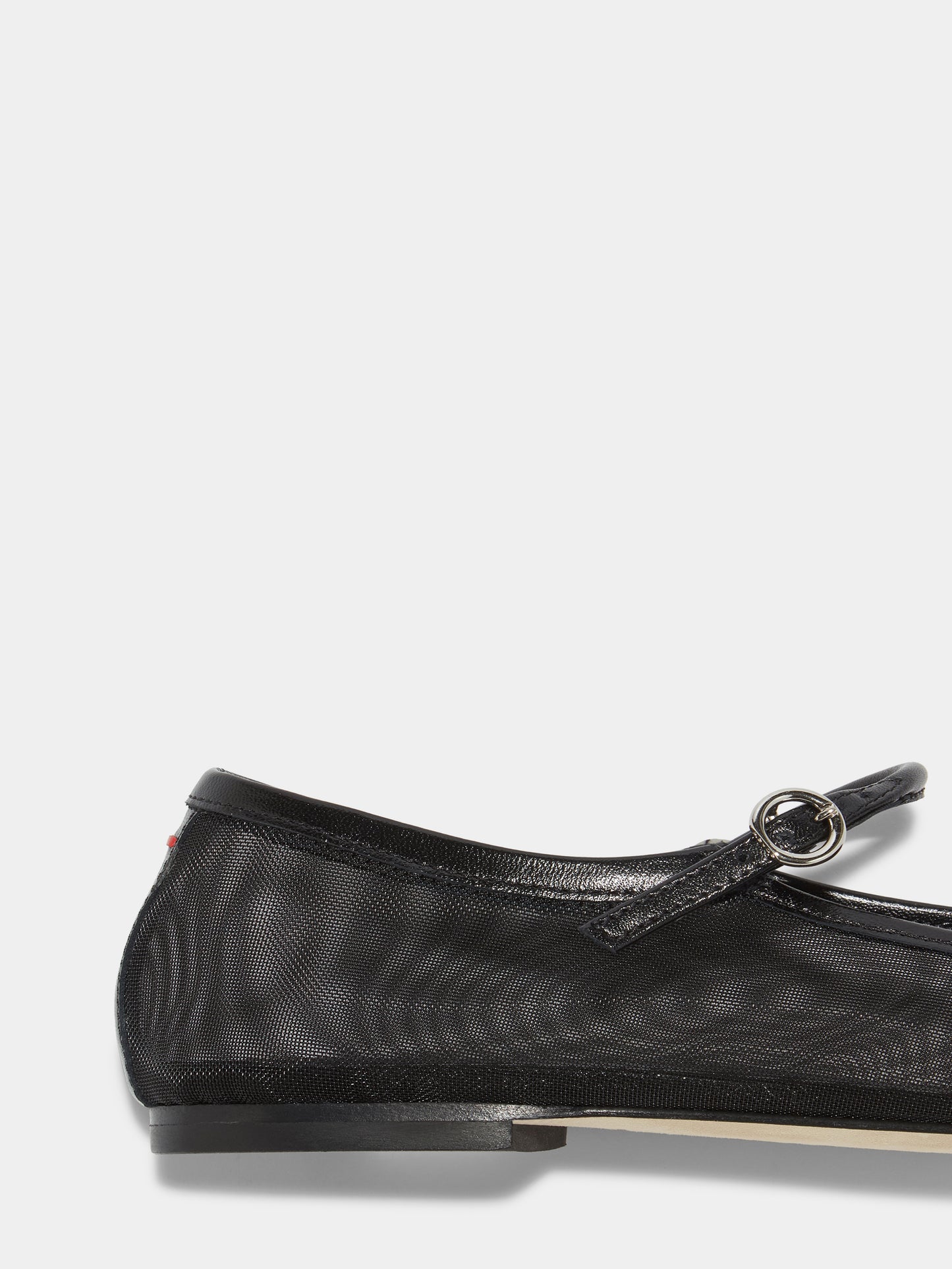 Uma Mesh Toe-Cap Mary-Jane Flats