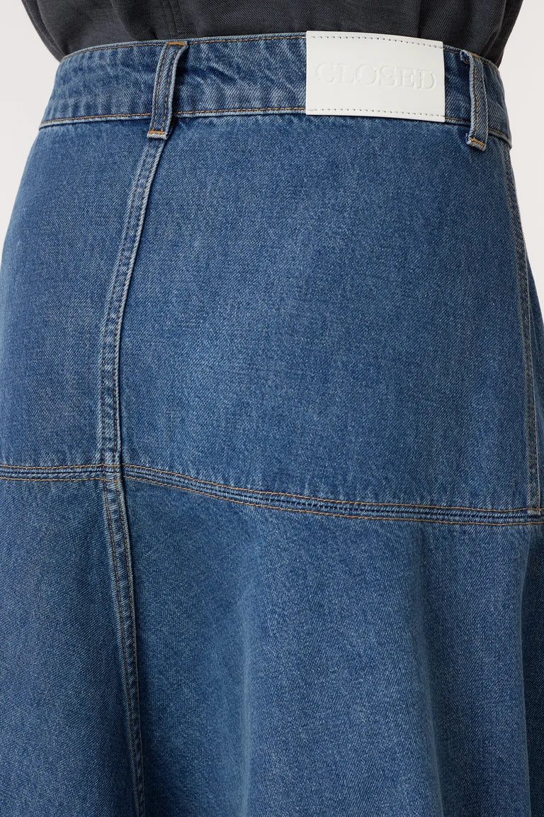 Long Denim Skirt