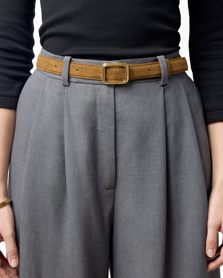 The Georgia Wide Belt Suede