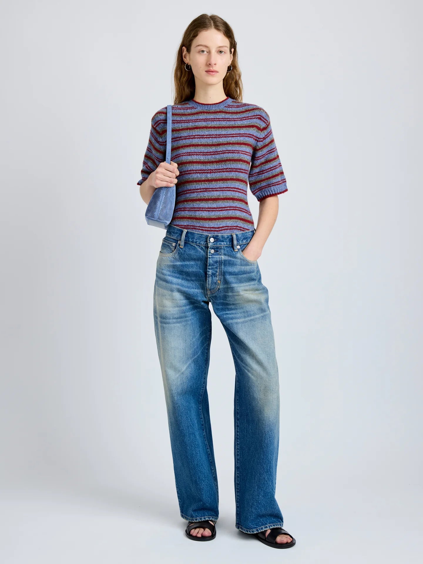 Dana sweater in willow stripe
