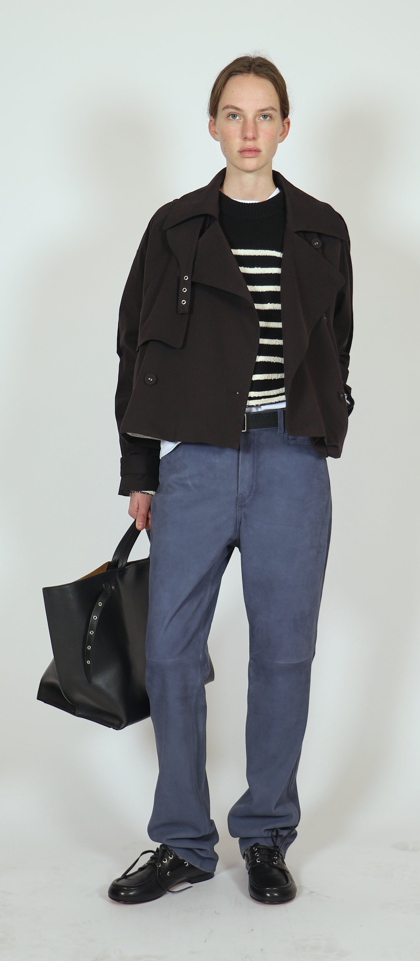Yasmin Cropped Trench