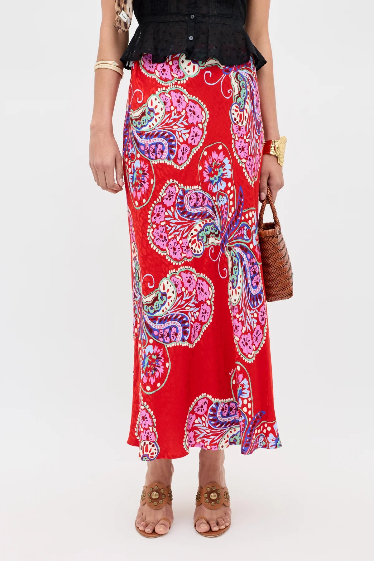 Kelly Jacquard Midi Skirt