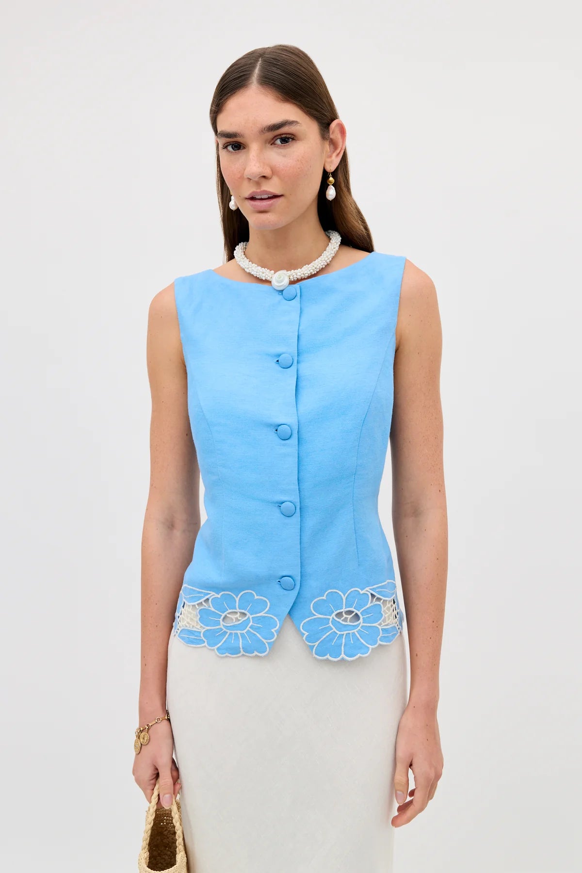 Lucca linen blend top