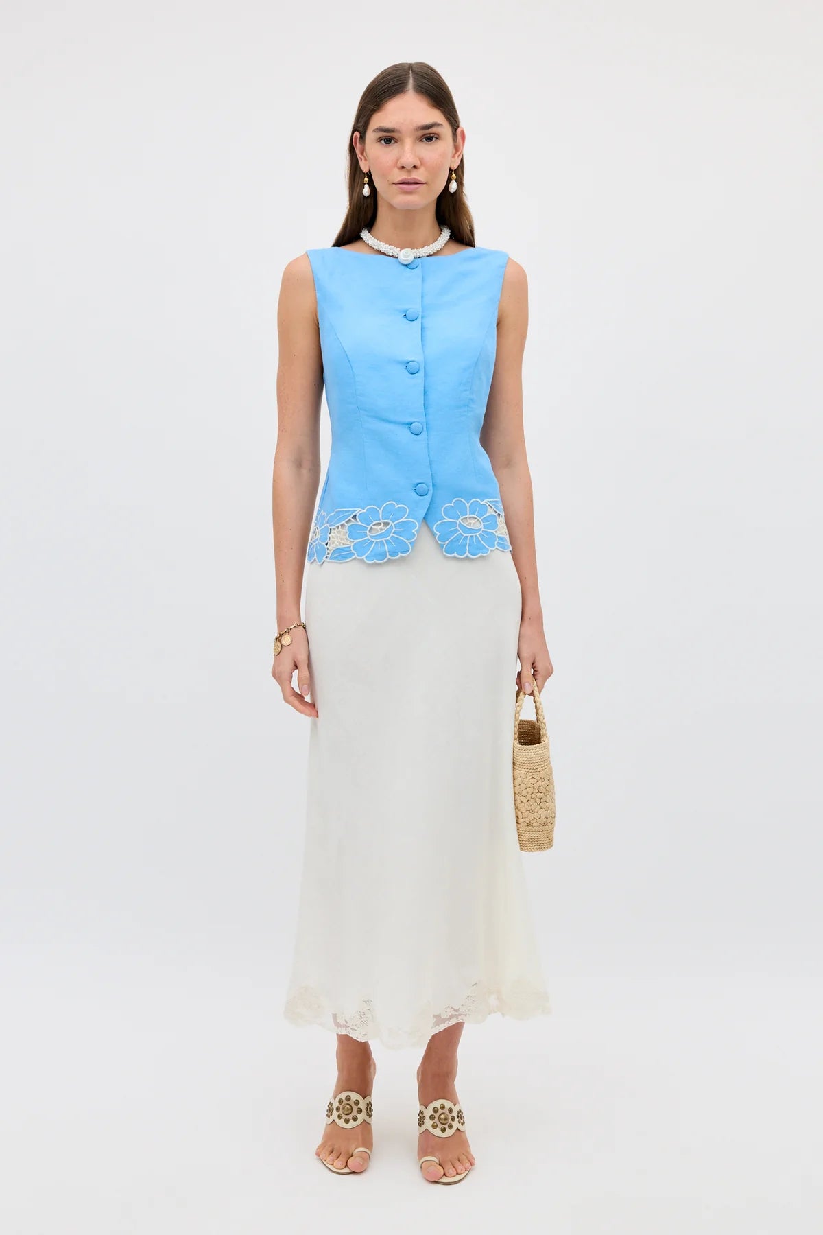 Lucca linen blend top