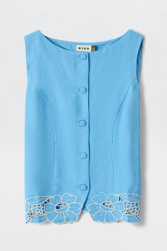 Lucca linen blend top