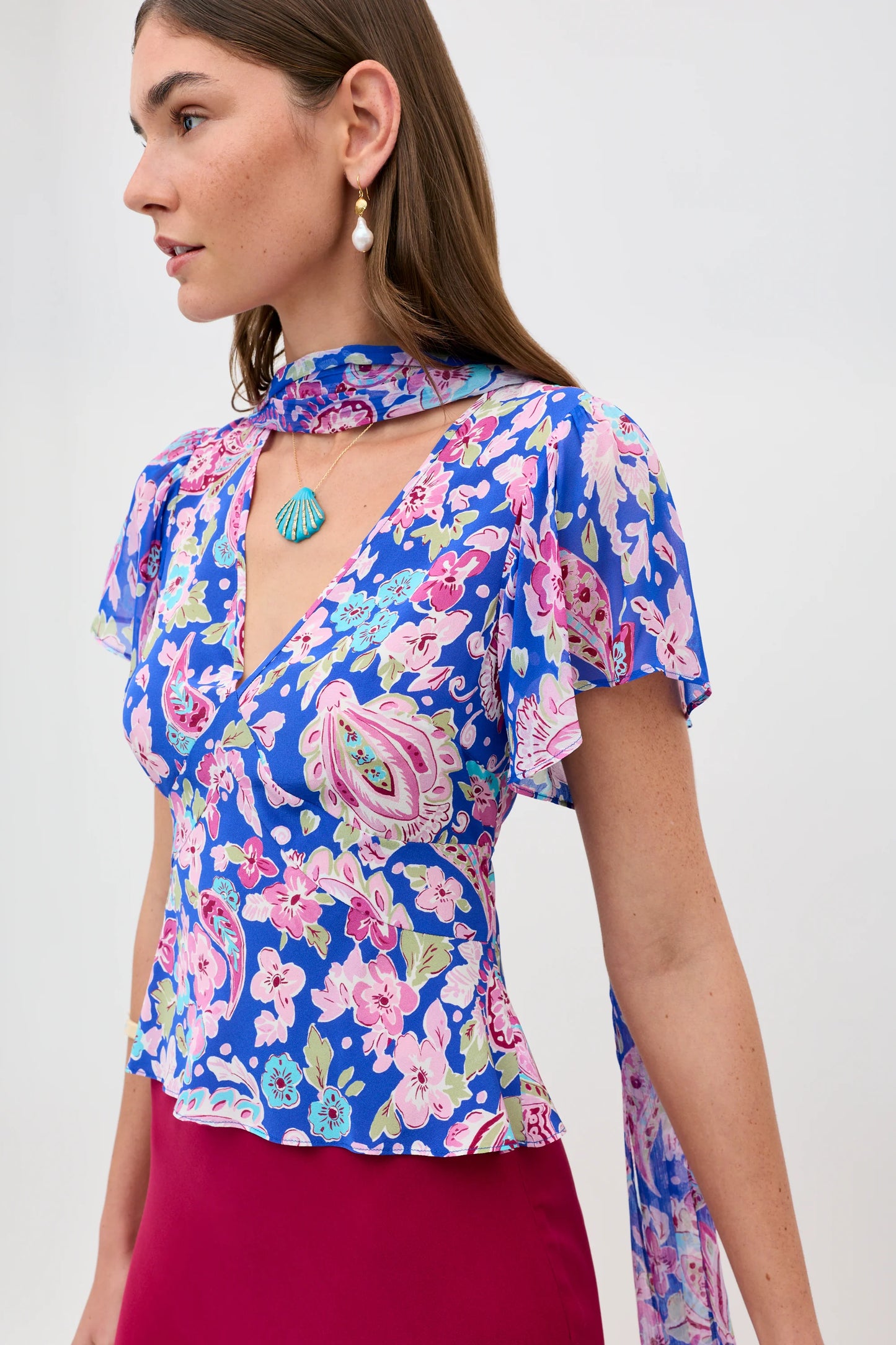 Lania Silk Top