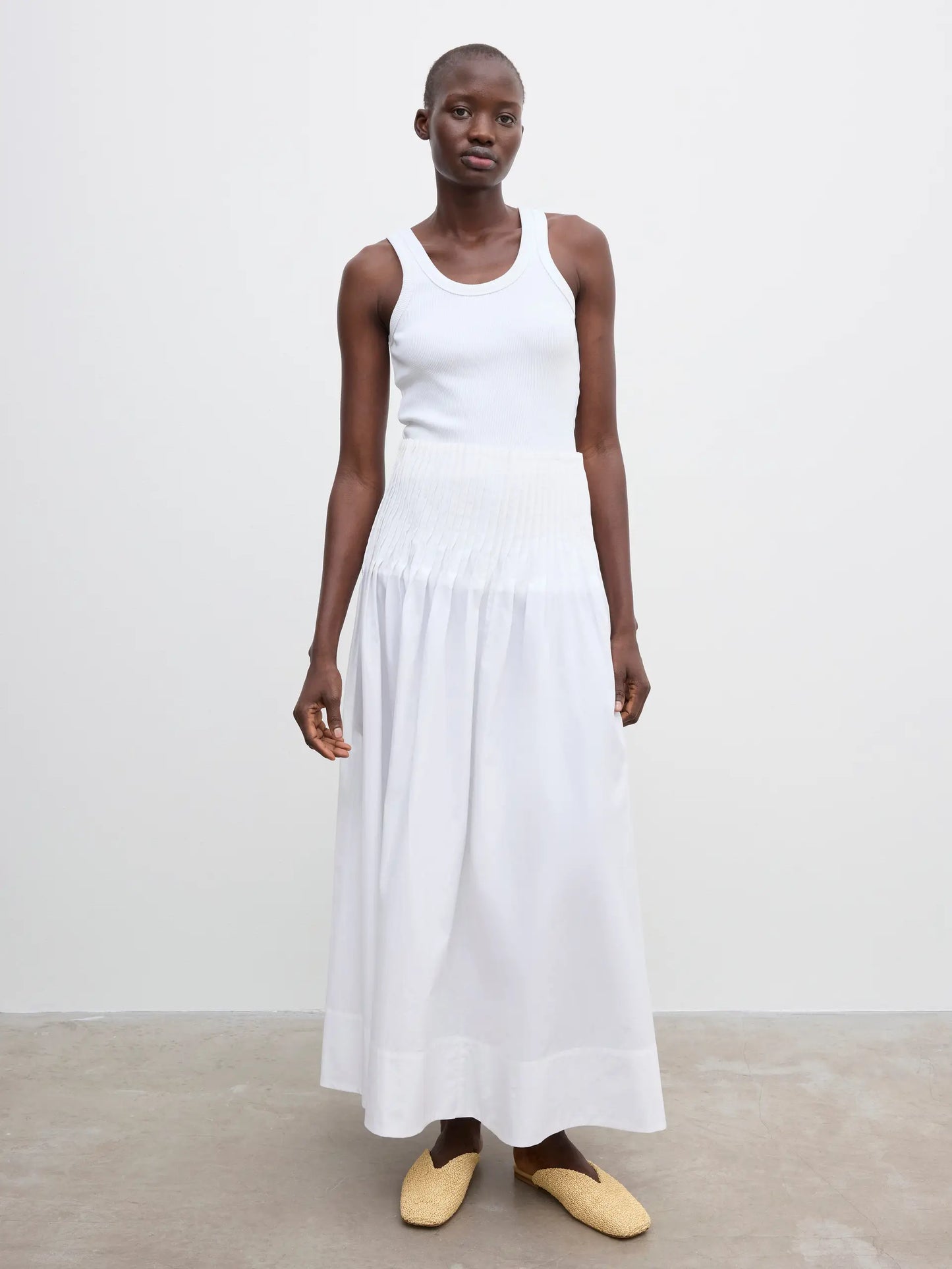 Poplin Maxi Skirt