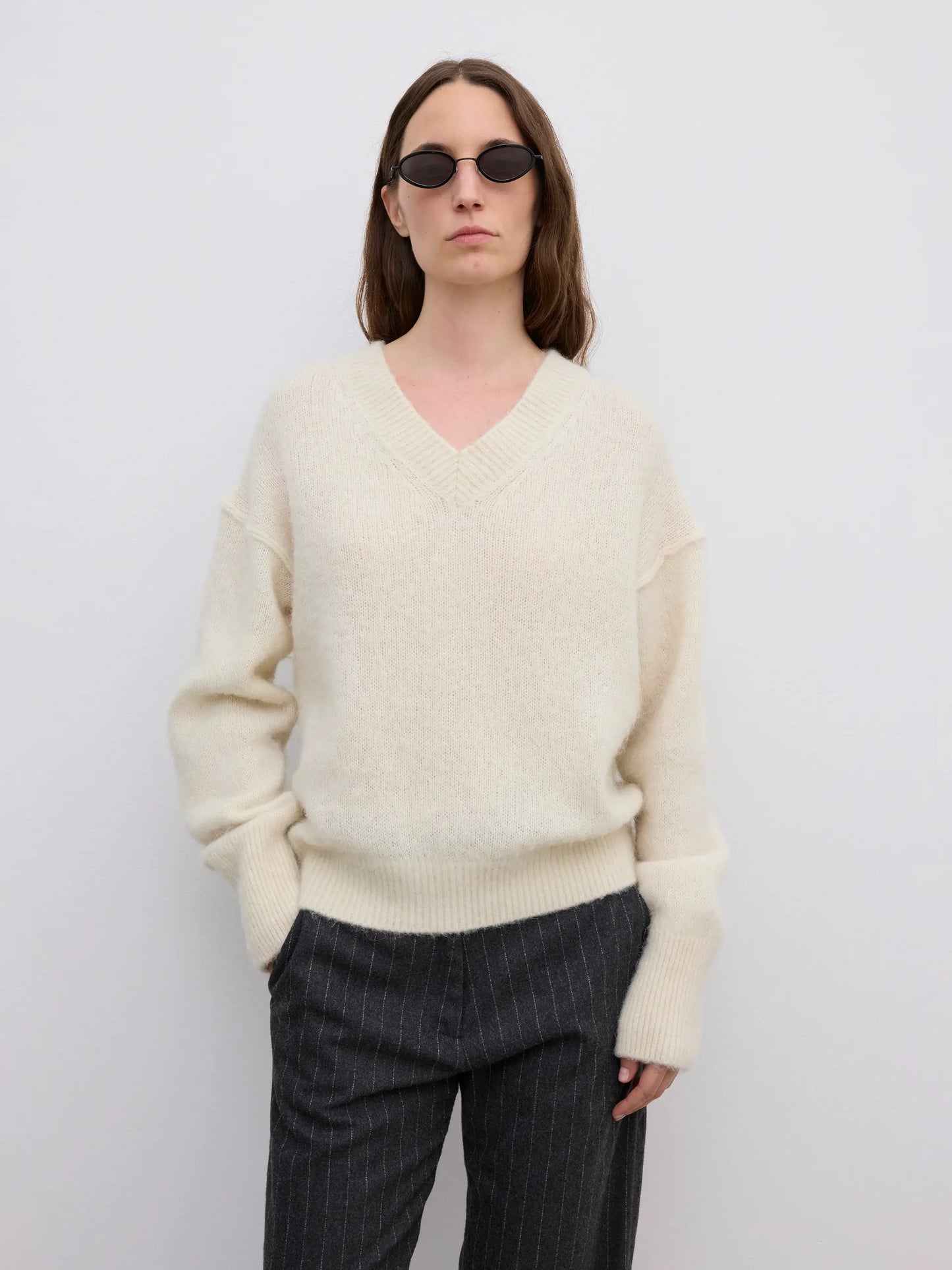 V-Neck Alpaca Knit