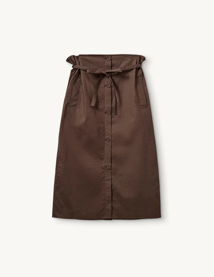 Cyprus maxi skirt in chocolate