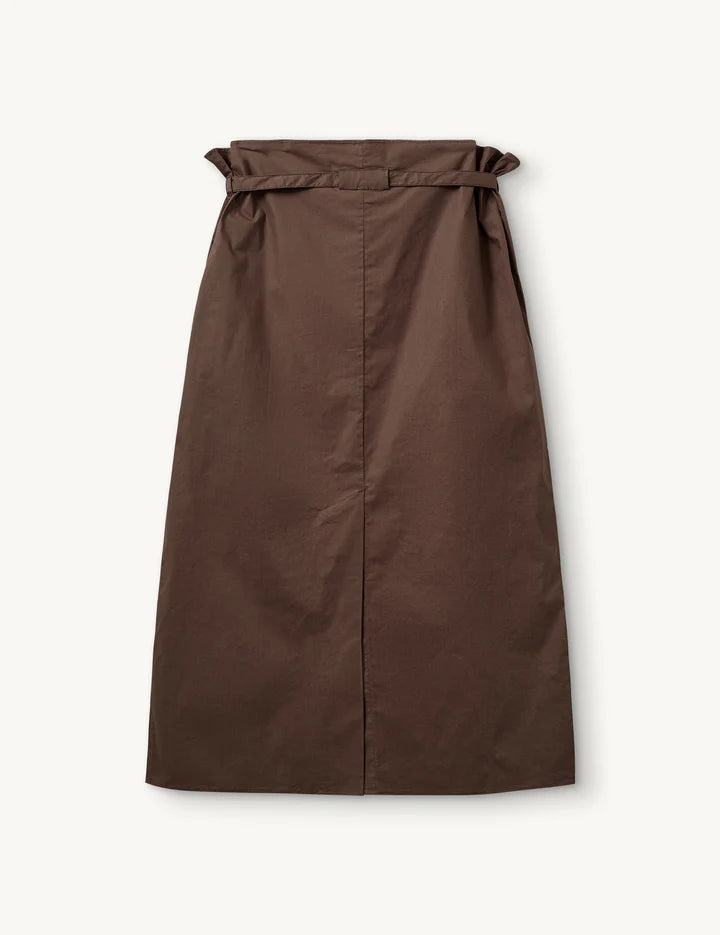 Cyprus maxi skirt in chocolate