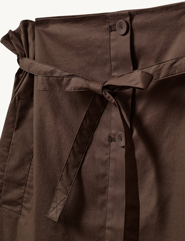 Cyprus maxi skirt in chocolate