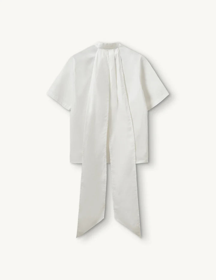 Cyprus scarf shirt in white