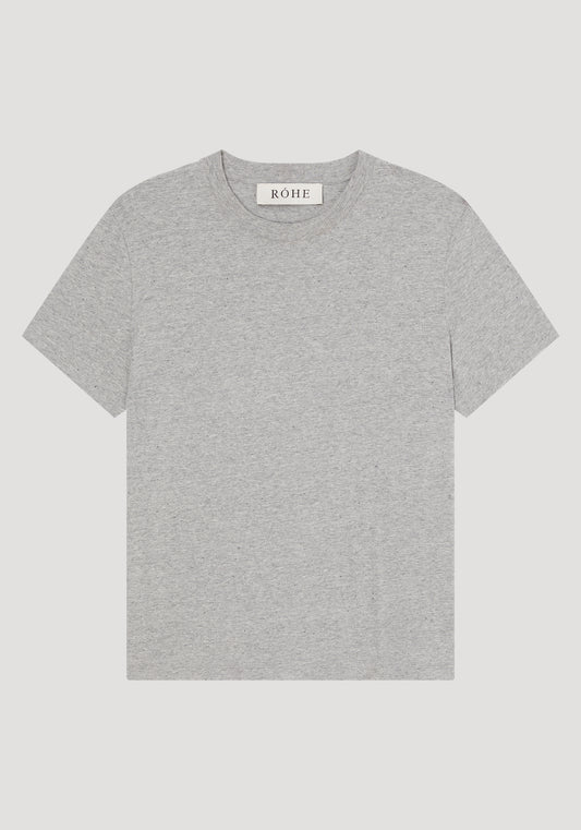 Slub Melange Cotton T-Shirt