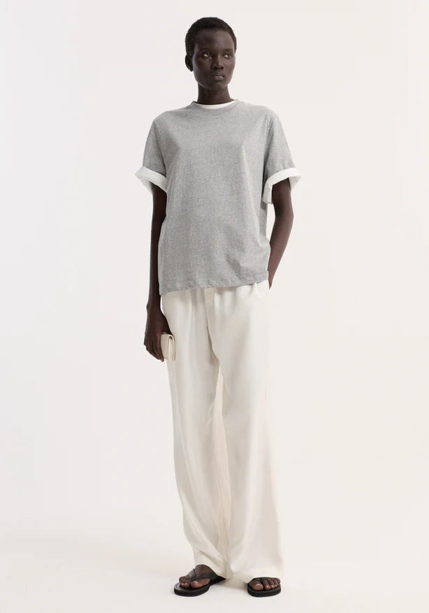 Slub Melange Cotton T-shirt