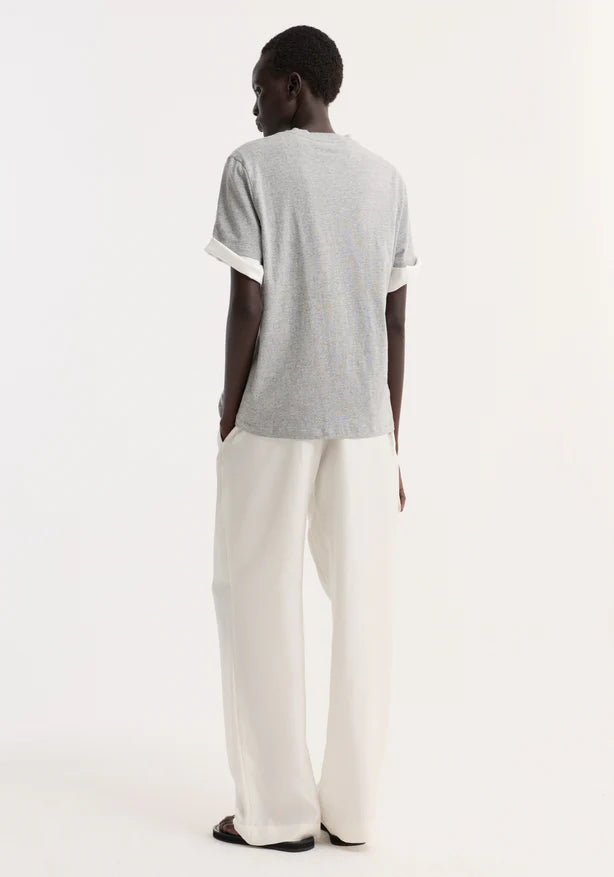 Slub Melange Cotton T-shirt