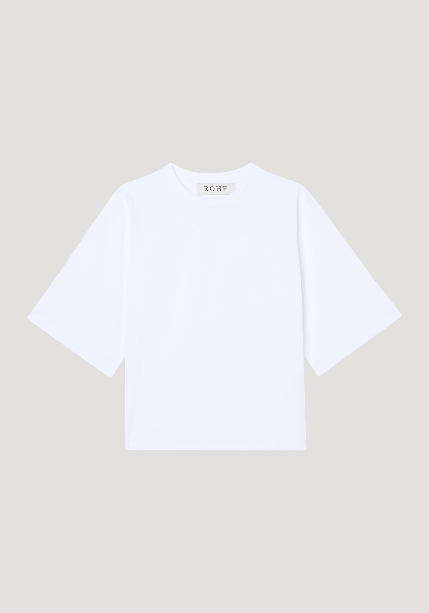 White Fitted Logo T-shirt