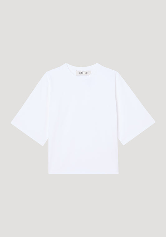 White Fitted Logo T-shirt