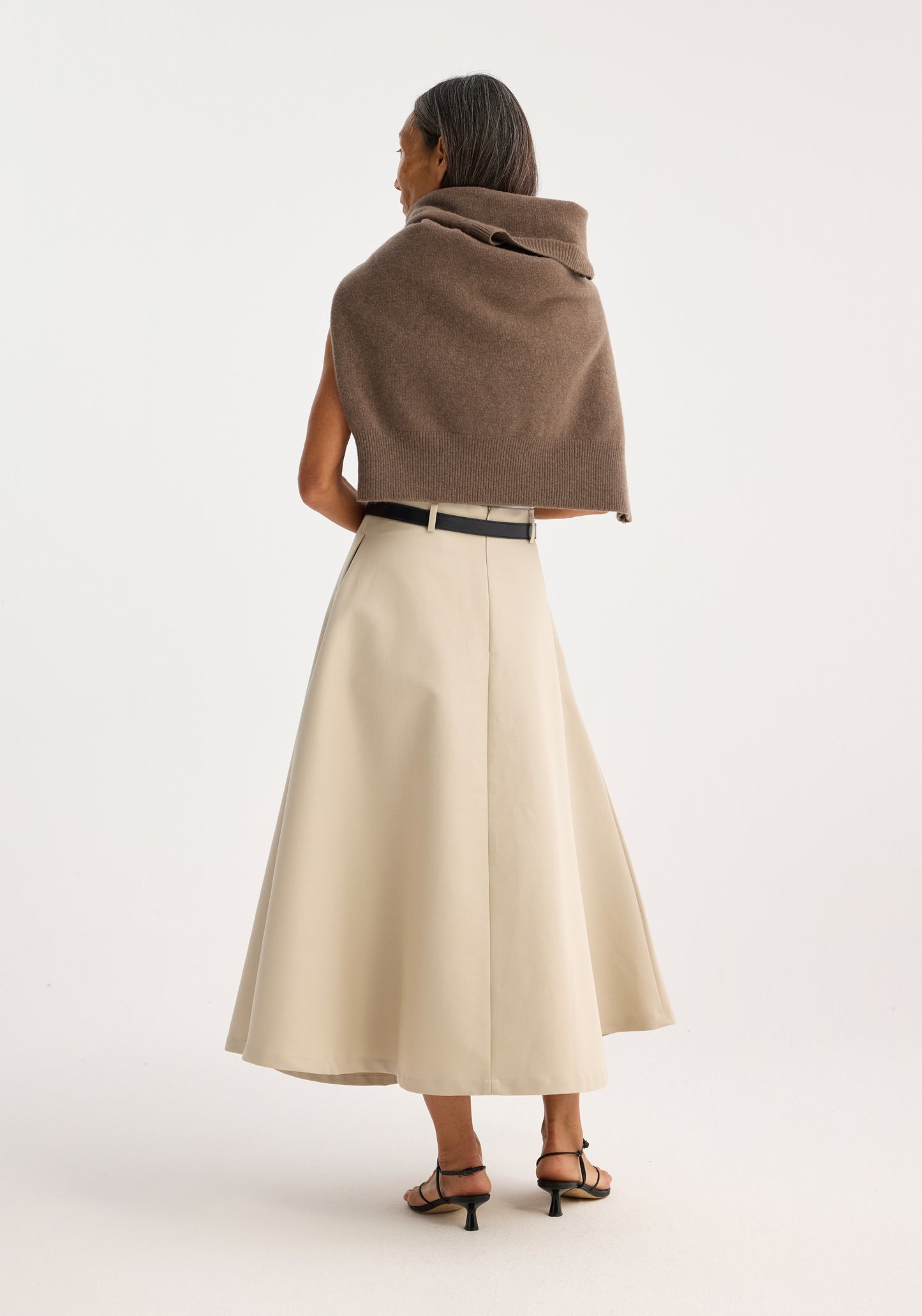 Voluminous A-line Cotton Skirt