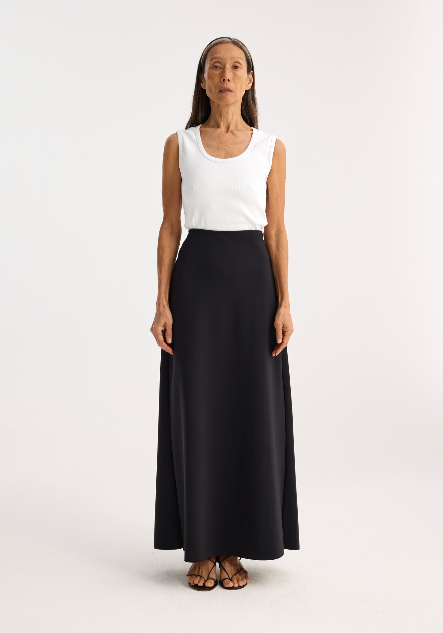 Minimal High Waist Scuba Skirt