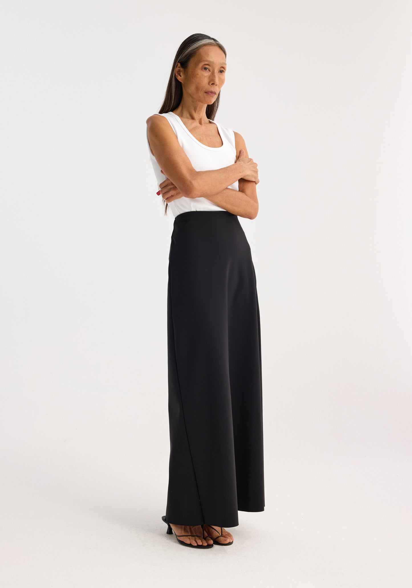 Minimal High Waist Scuba Skirt