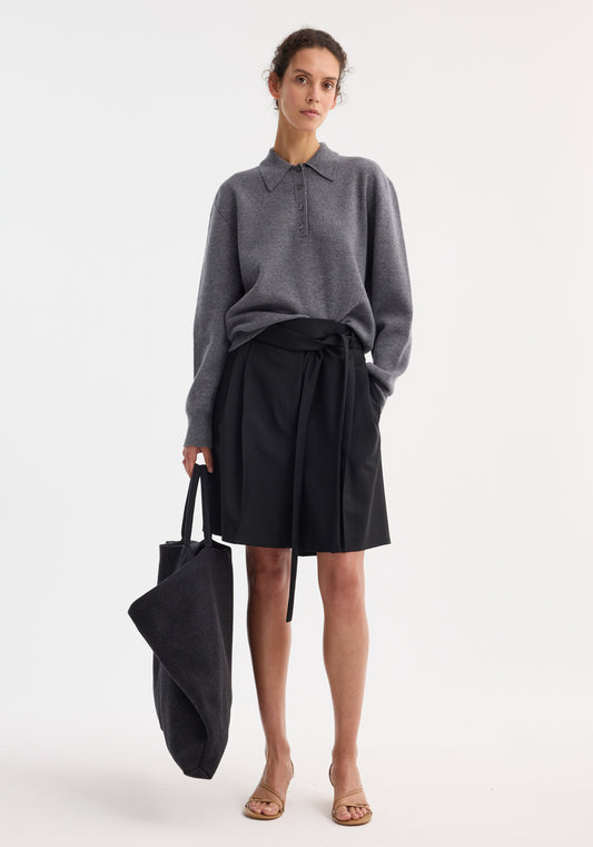 Tailored Belted Shorts