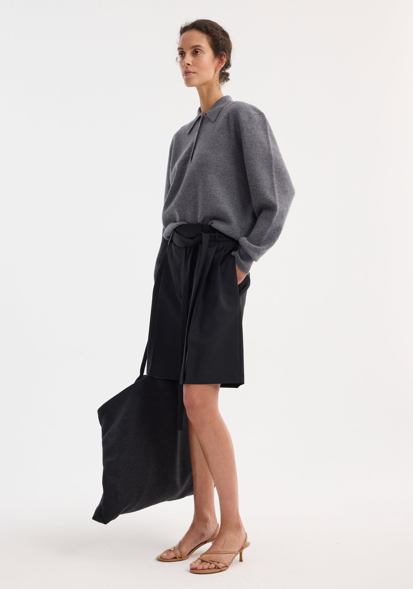 Tailored Belted Shorts