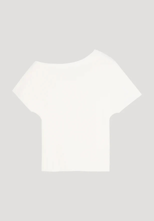 Asymmetrical Punto Milano Knitted Top