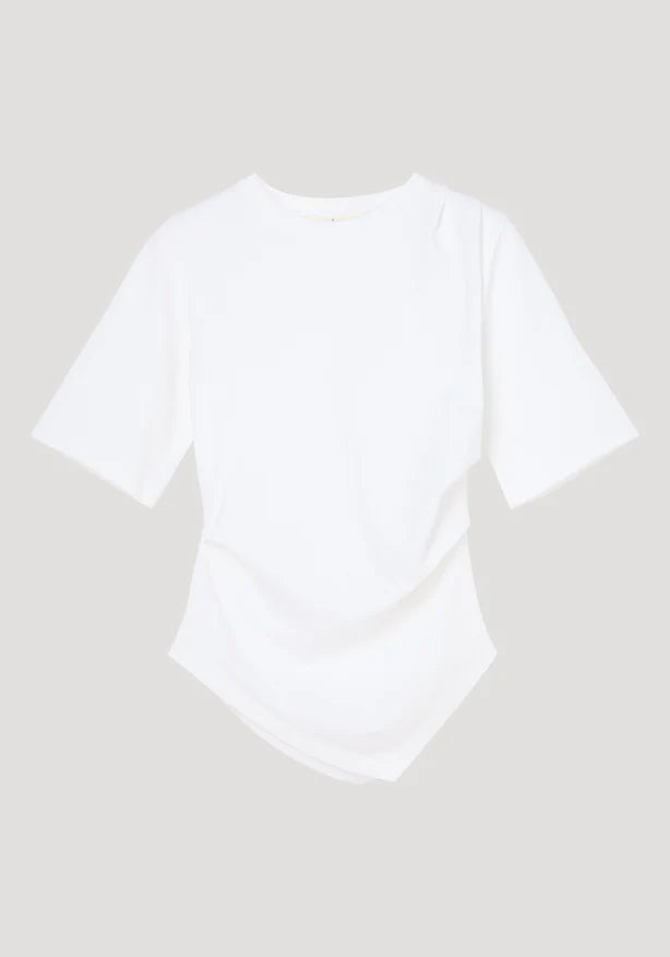White blouse on a light gray background