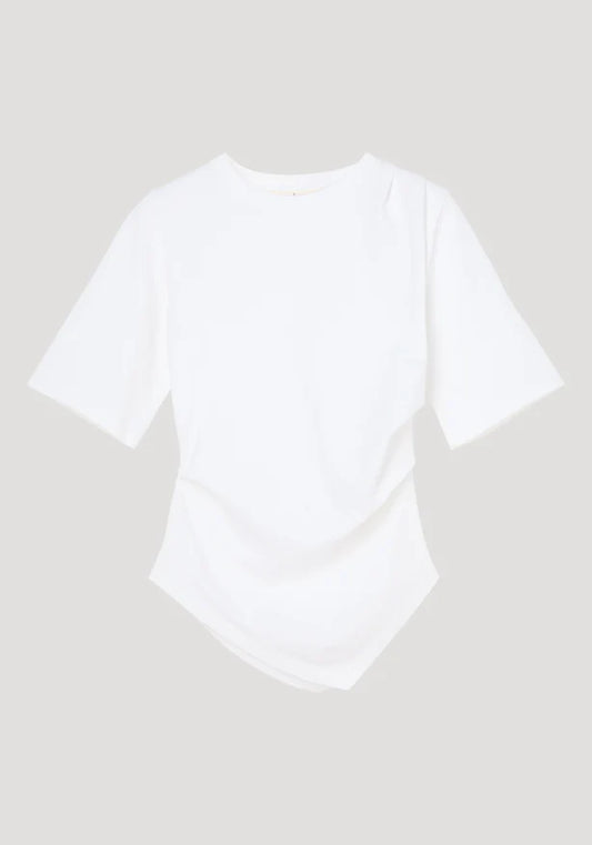White blouse on a light gray background