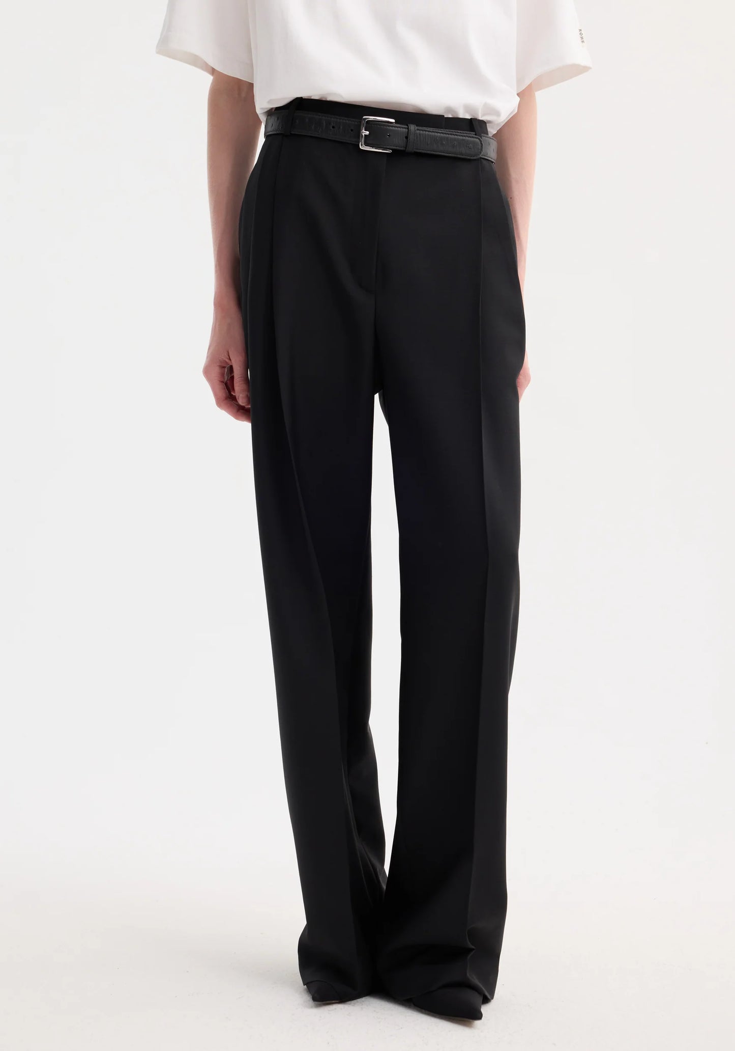 Mid-Waisted Tailored Trousers