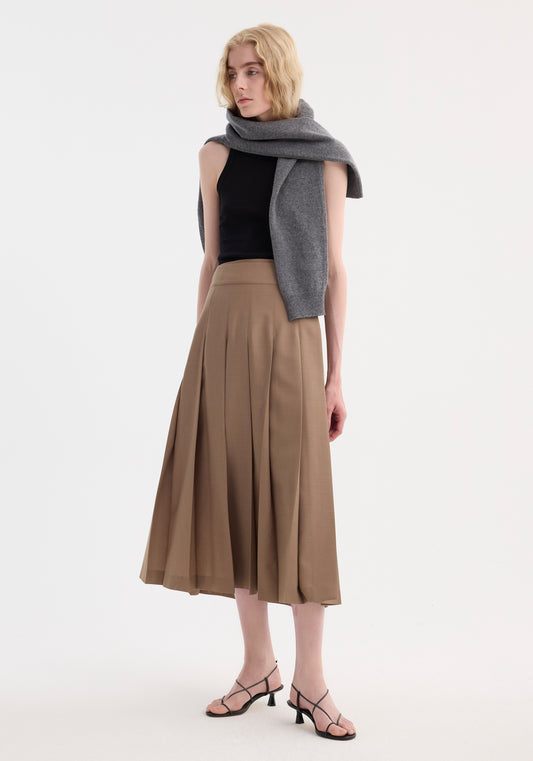 Plissé Wrap Skirt