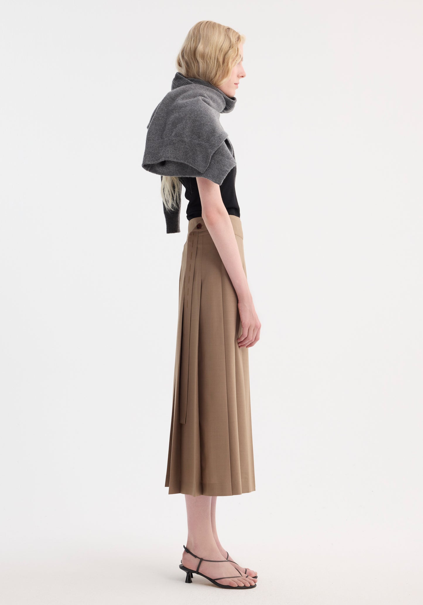 Plissé Wrap Skirt