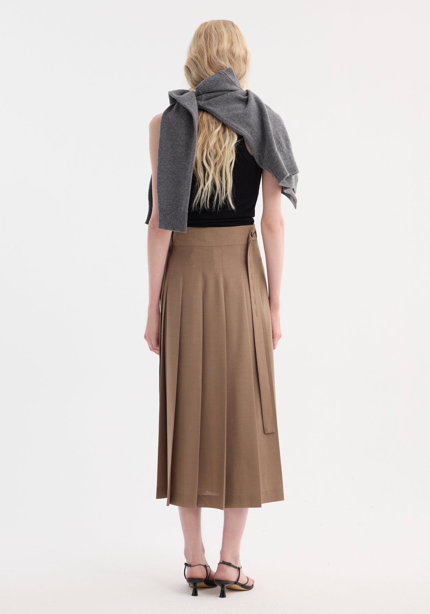 Plissé Wrap Skirt