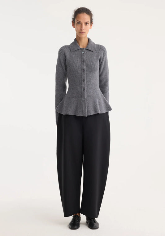 Waisted Rib Cardigan