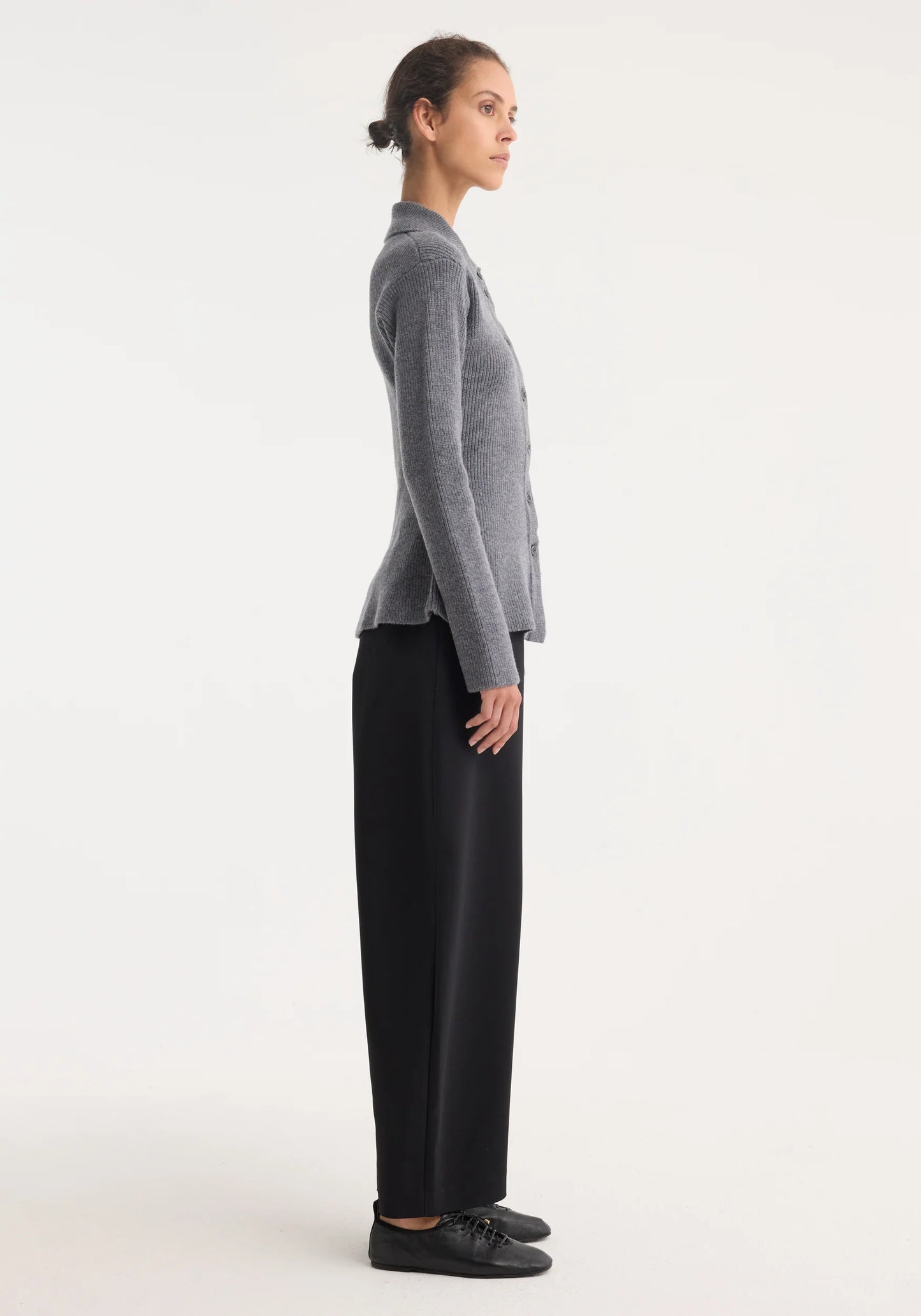 Waisted Rib Cardigan