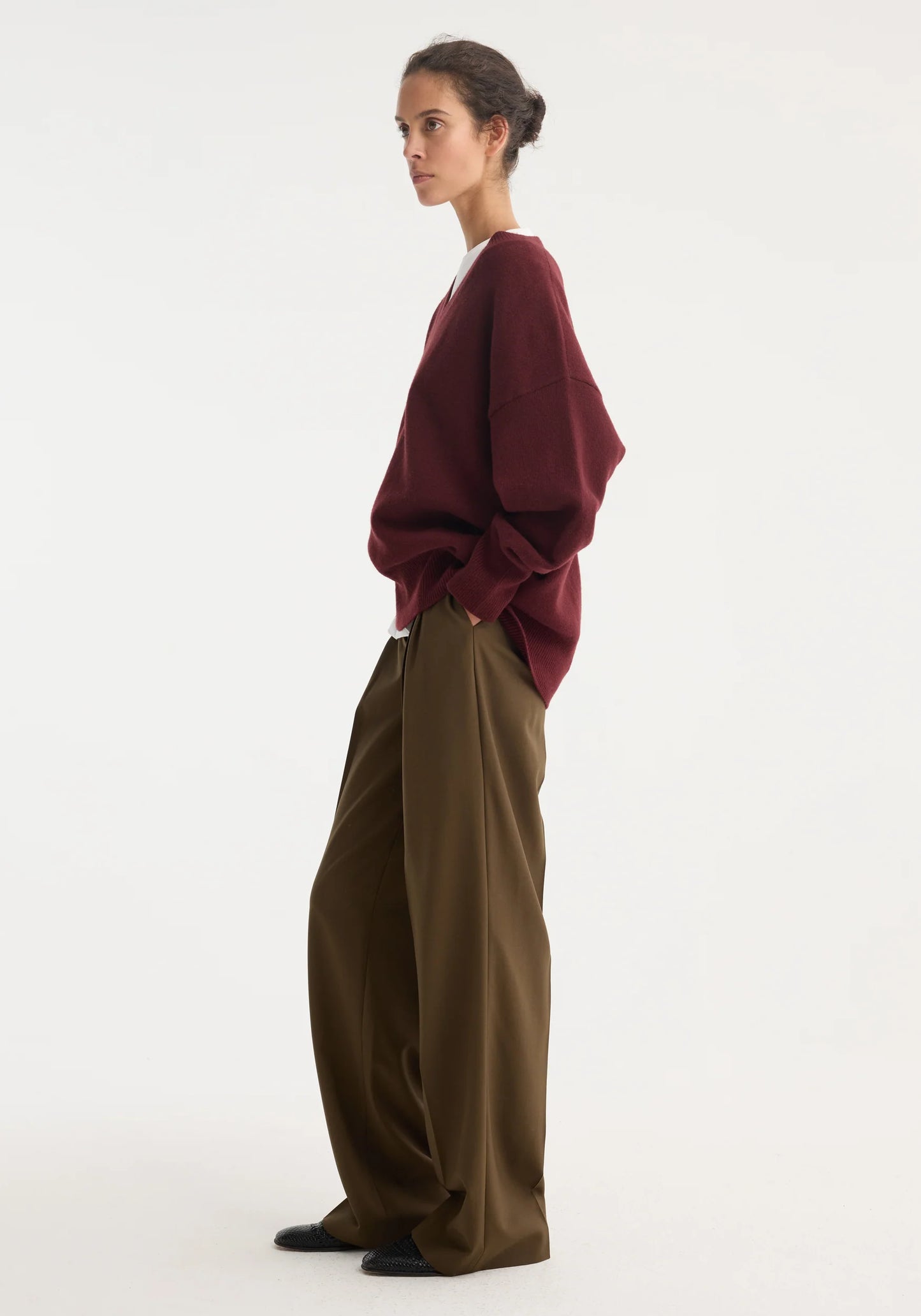 V-Neck Knitted Jumper