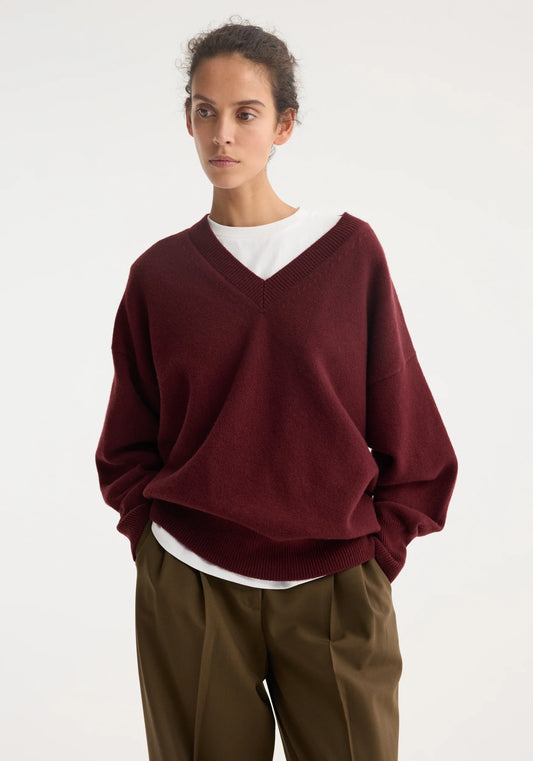 V-Neck Knitted Jumper