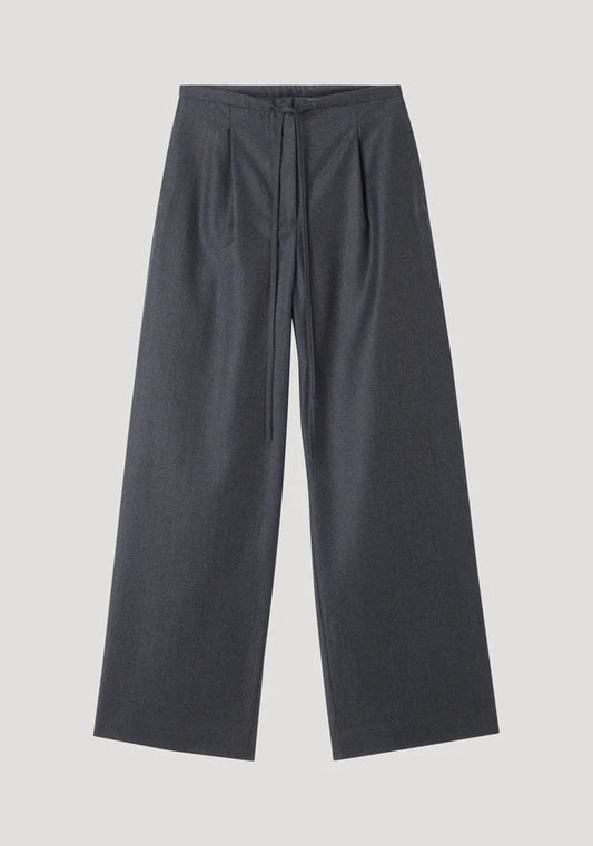 Relaxed soft wool trousers