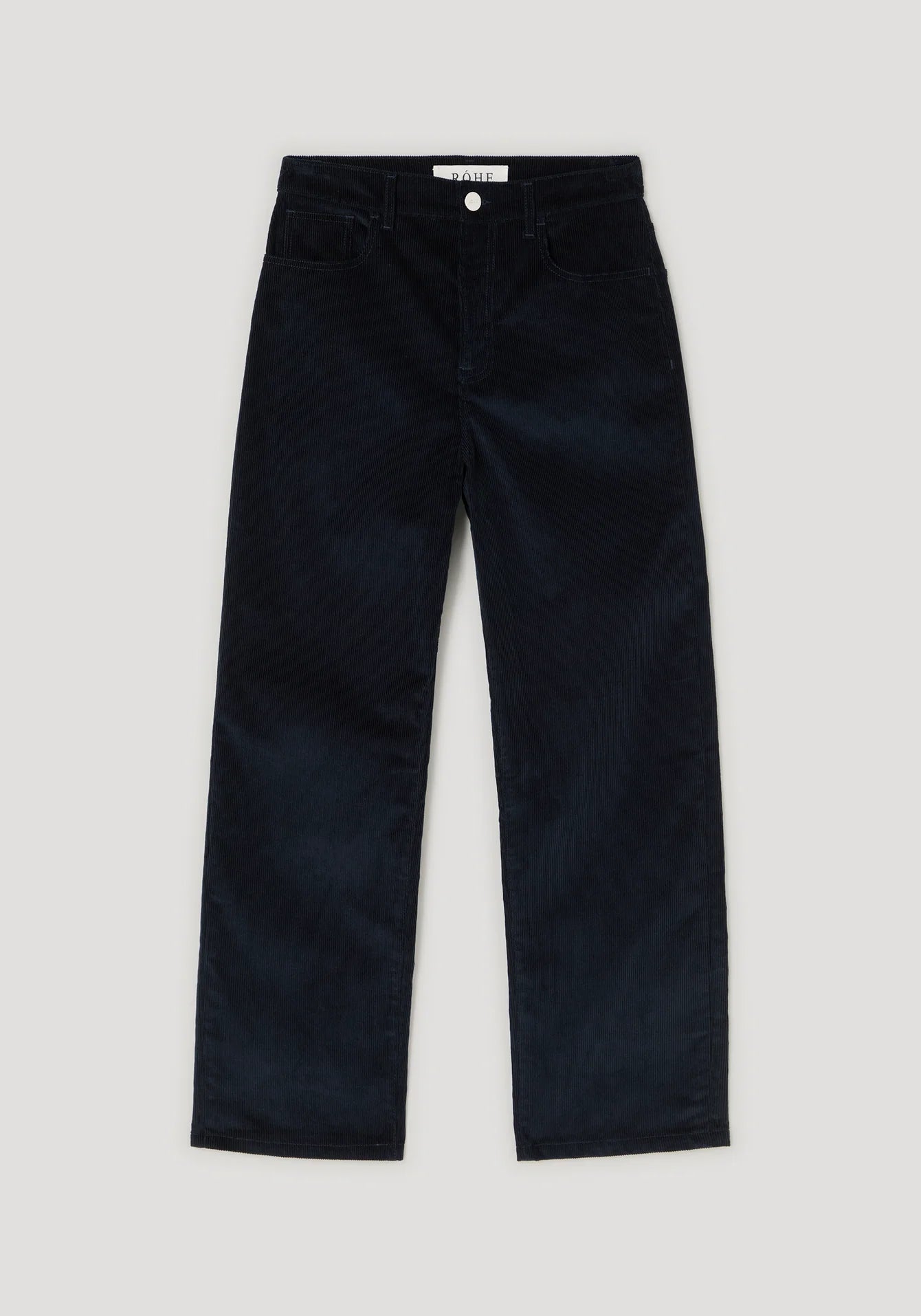 Black pants on a light gray background