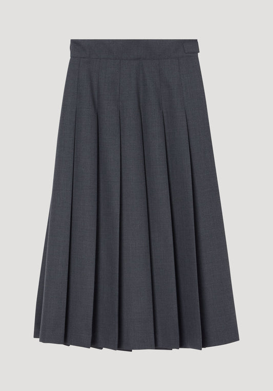 Pleated Wrap Skirt