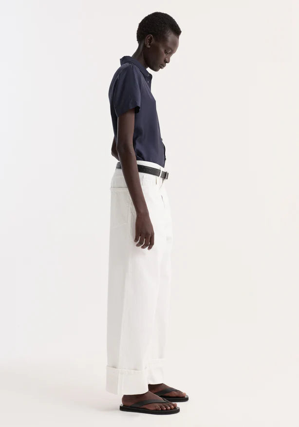 Embroidered Silk Fitted Shirt