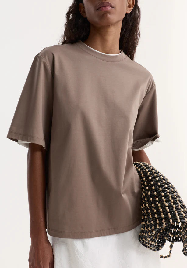 Oversized Cotton Silk T-shirt